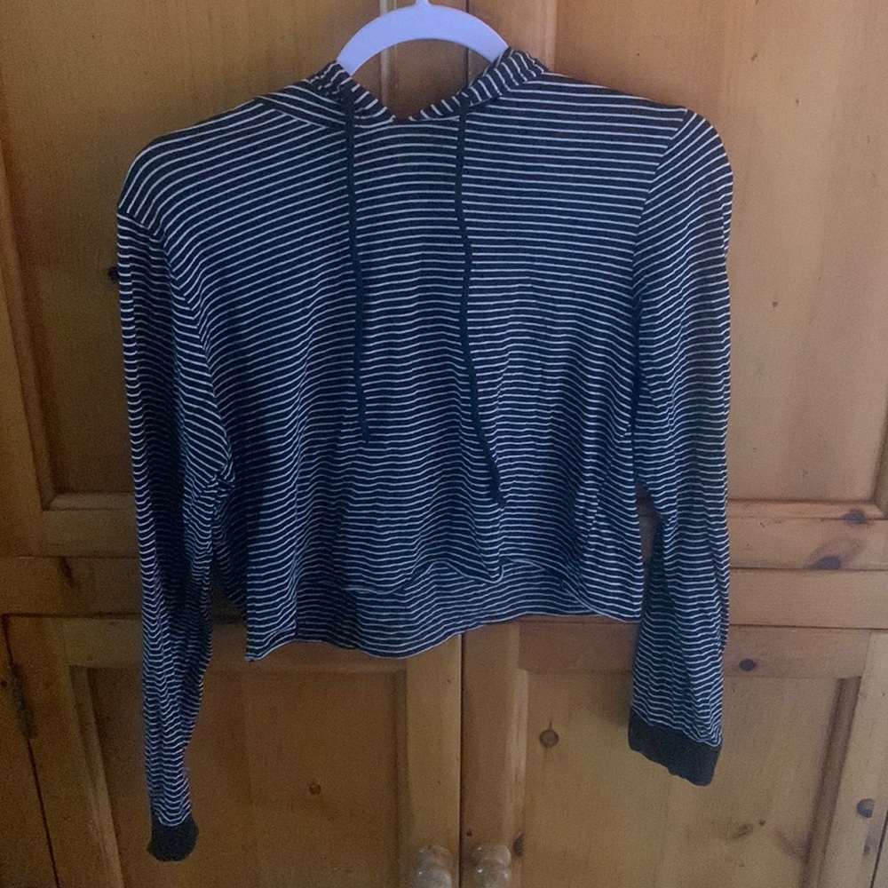 A black and white top from heart and hips size large US